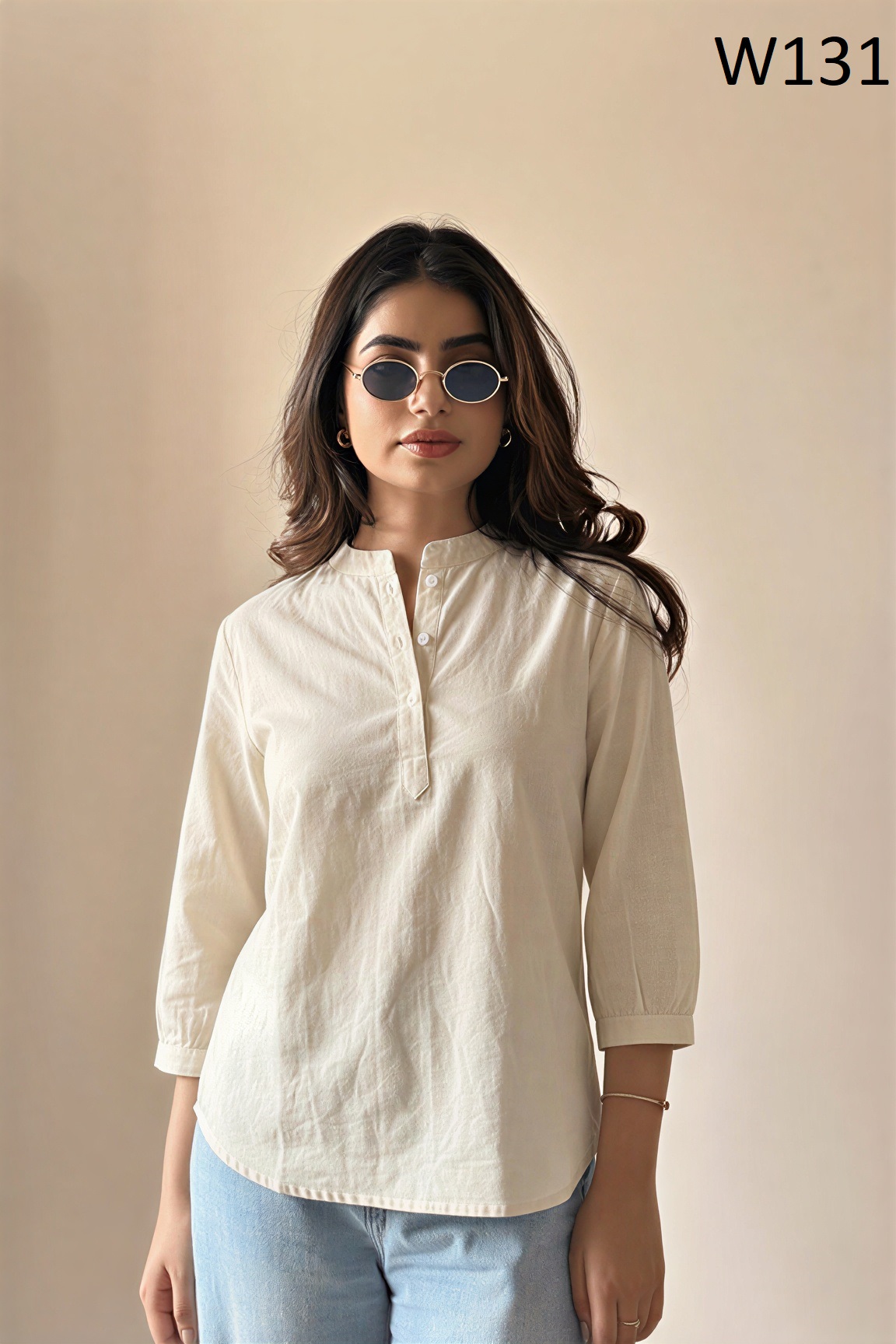 Women Cotton Straight Tunic